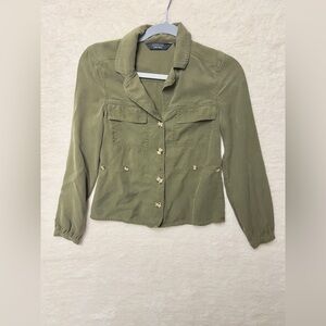 other stories army green shirt